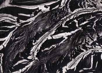 "Fancy in Black & White #2" by  Jean Johnson,  Madison WI - ELMER'S glue & acrylic